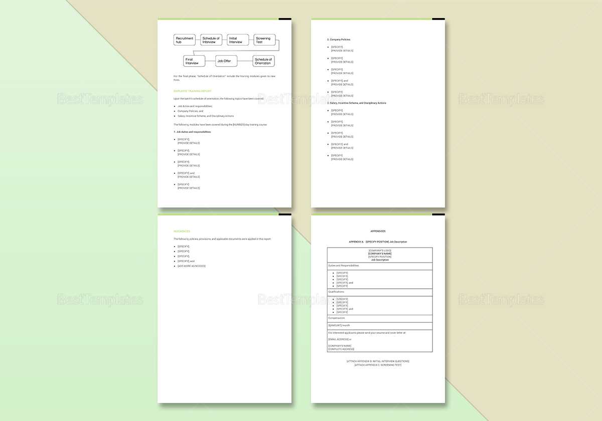 Employee Training Report Template With Training Report Template Format