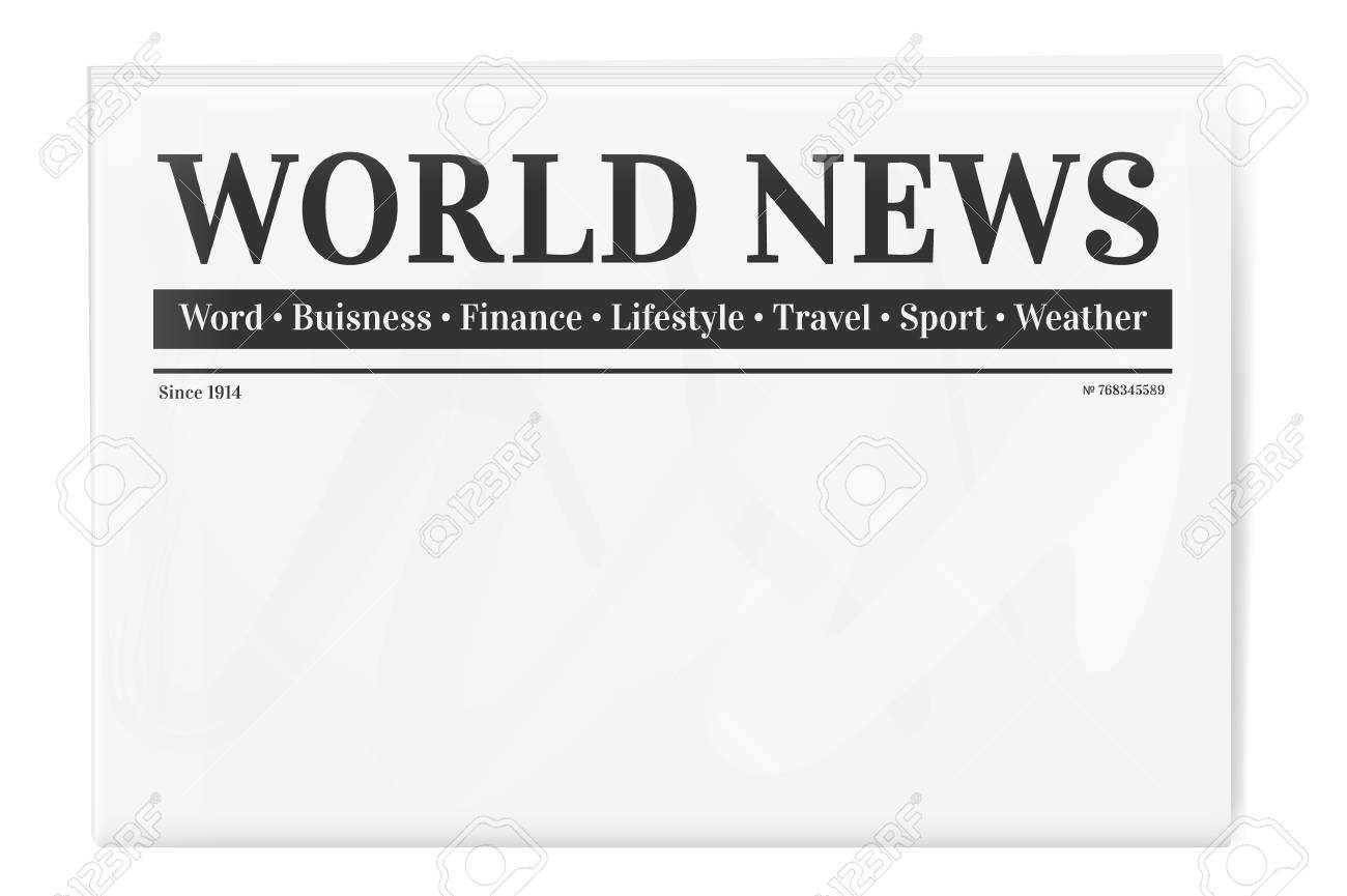 Empty Newspaper Template – Karan.ald2014 Pertaining To Blank Newspaper Template For Word