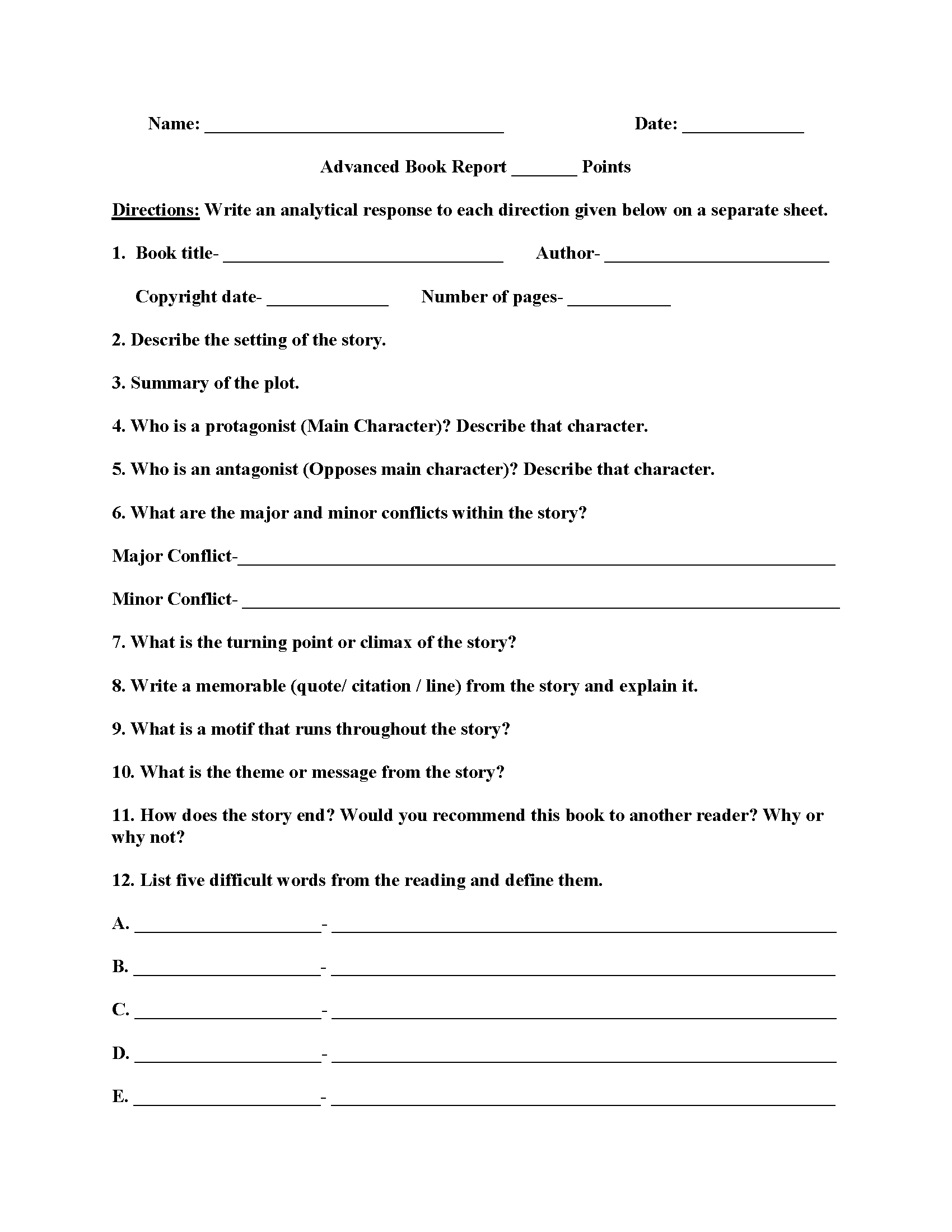 Englishlinx | Book Report Worksheets Inside 1St Grade Book Report Template
