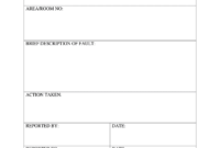 Equipment Fault Report - Fill Online, Printable, Fillable regarding Equipment Fault Report Template