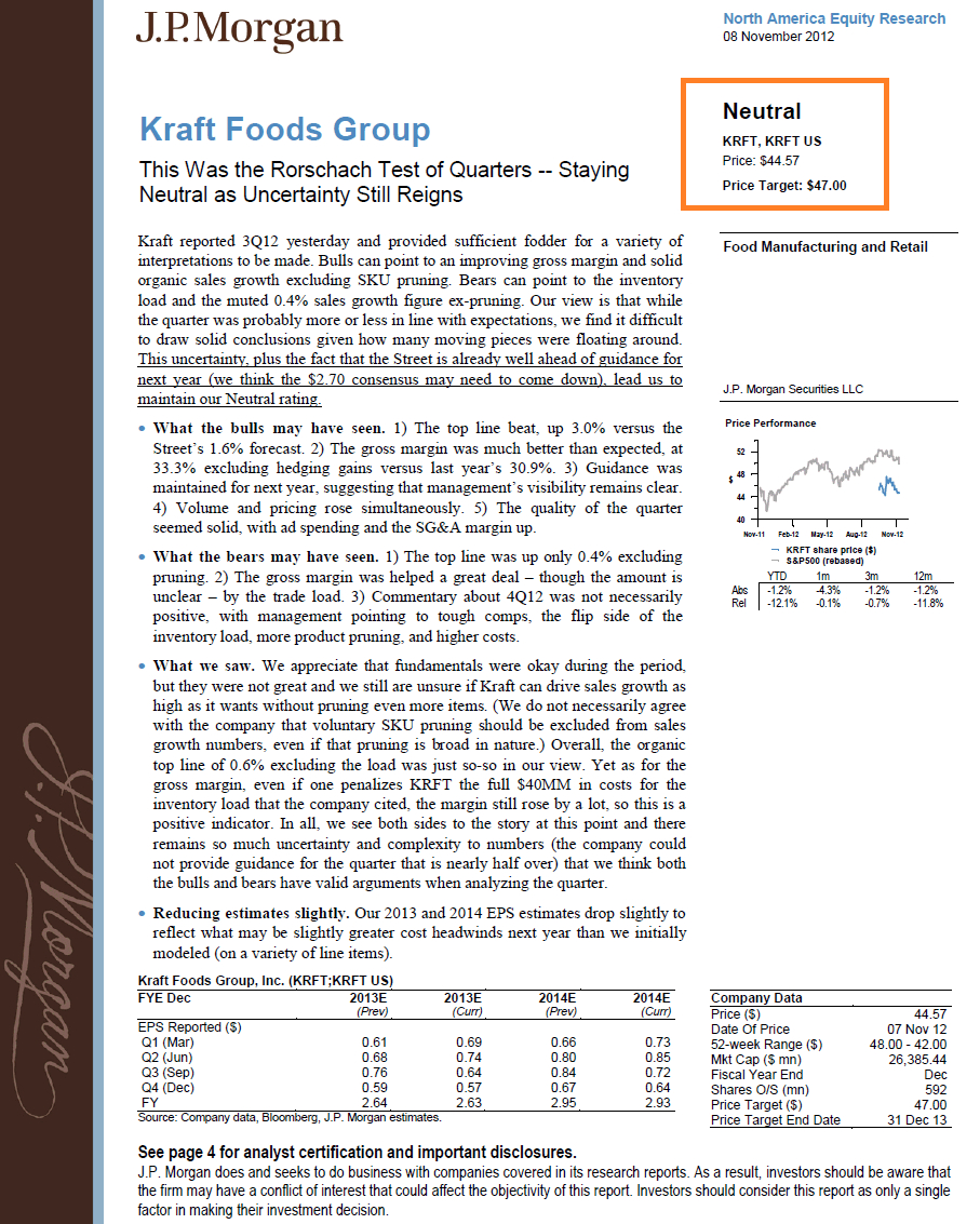 Equity Research Report – An Inside Look At What's Actually In Stock Analysis Report Template
