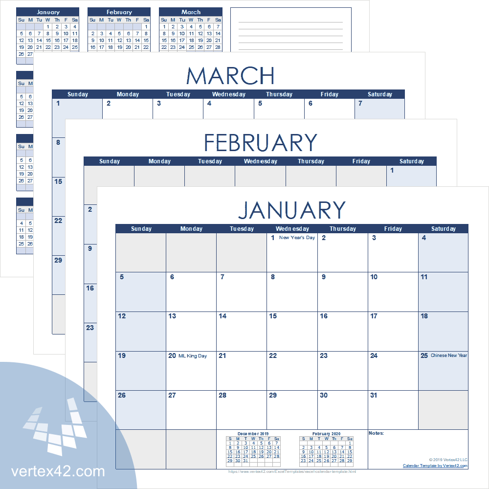 Excel Calendar Template For 2020 And Beyond Throughout Blank Activity Calendar Template