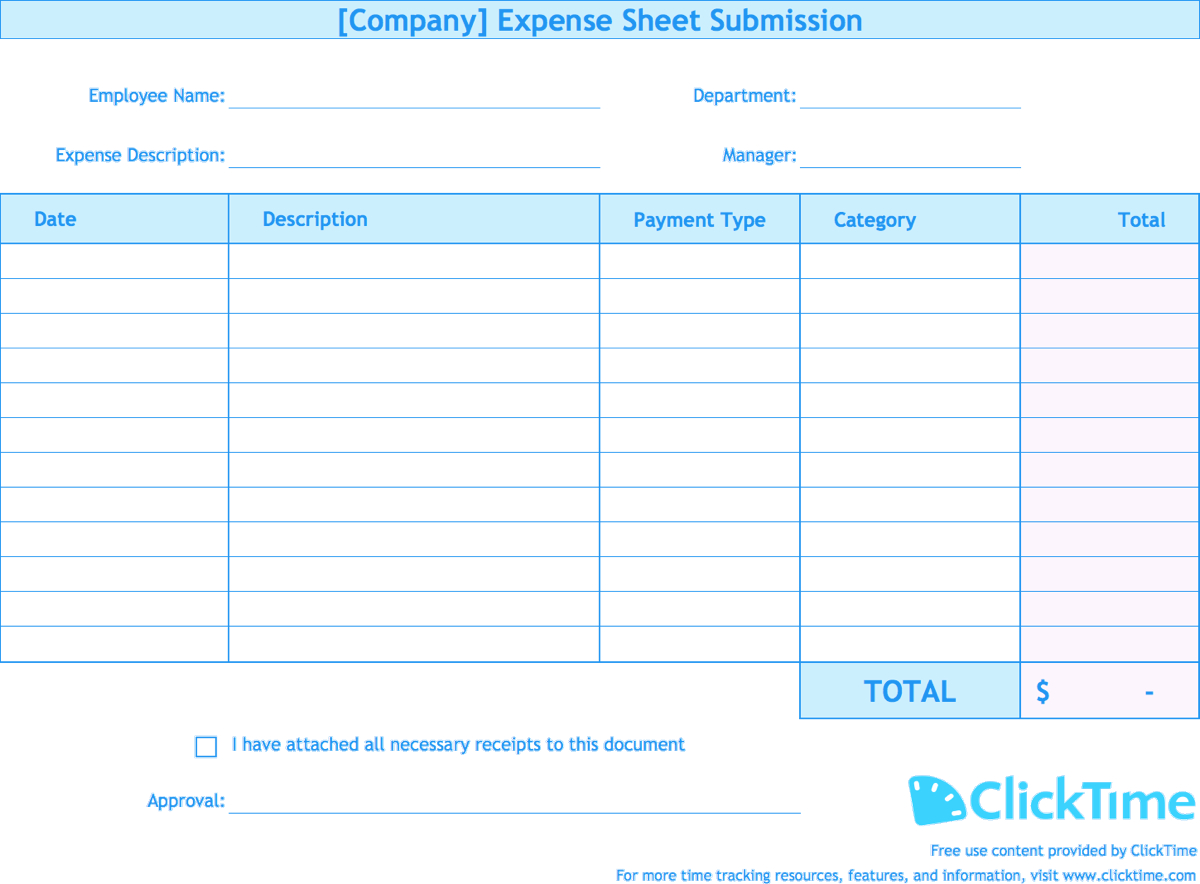 Excel Expense Report Templates – Karan.ald2014 With Regard To Microsoft Word Expense Report Template