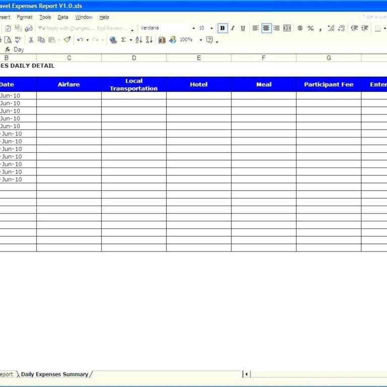 Moving Expenses Spreadsheet Template Budget Excel for Expense Report ...