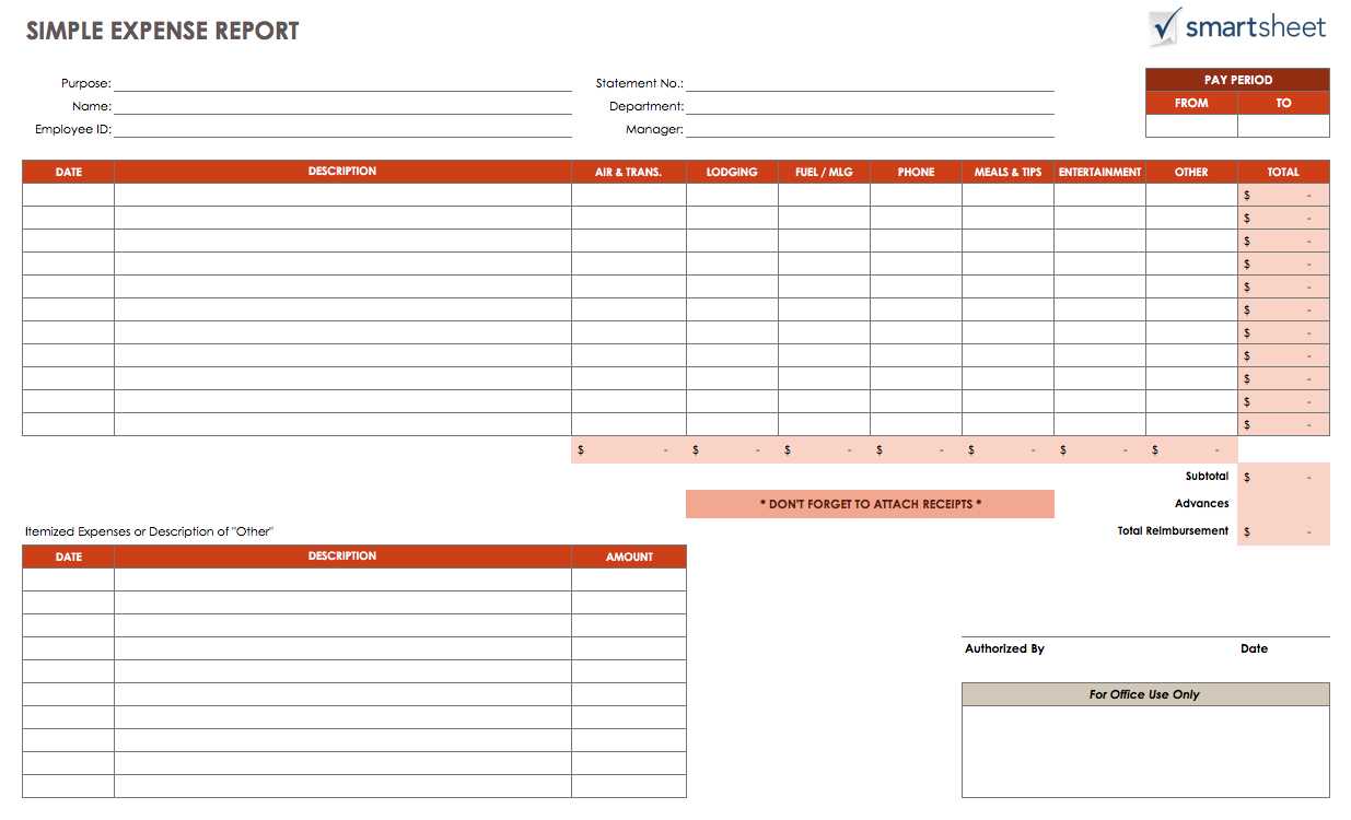 Expense Report Template Excel | Apcc2017 Within Expense Report Template Excel 2010