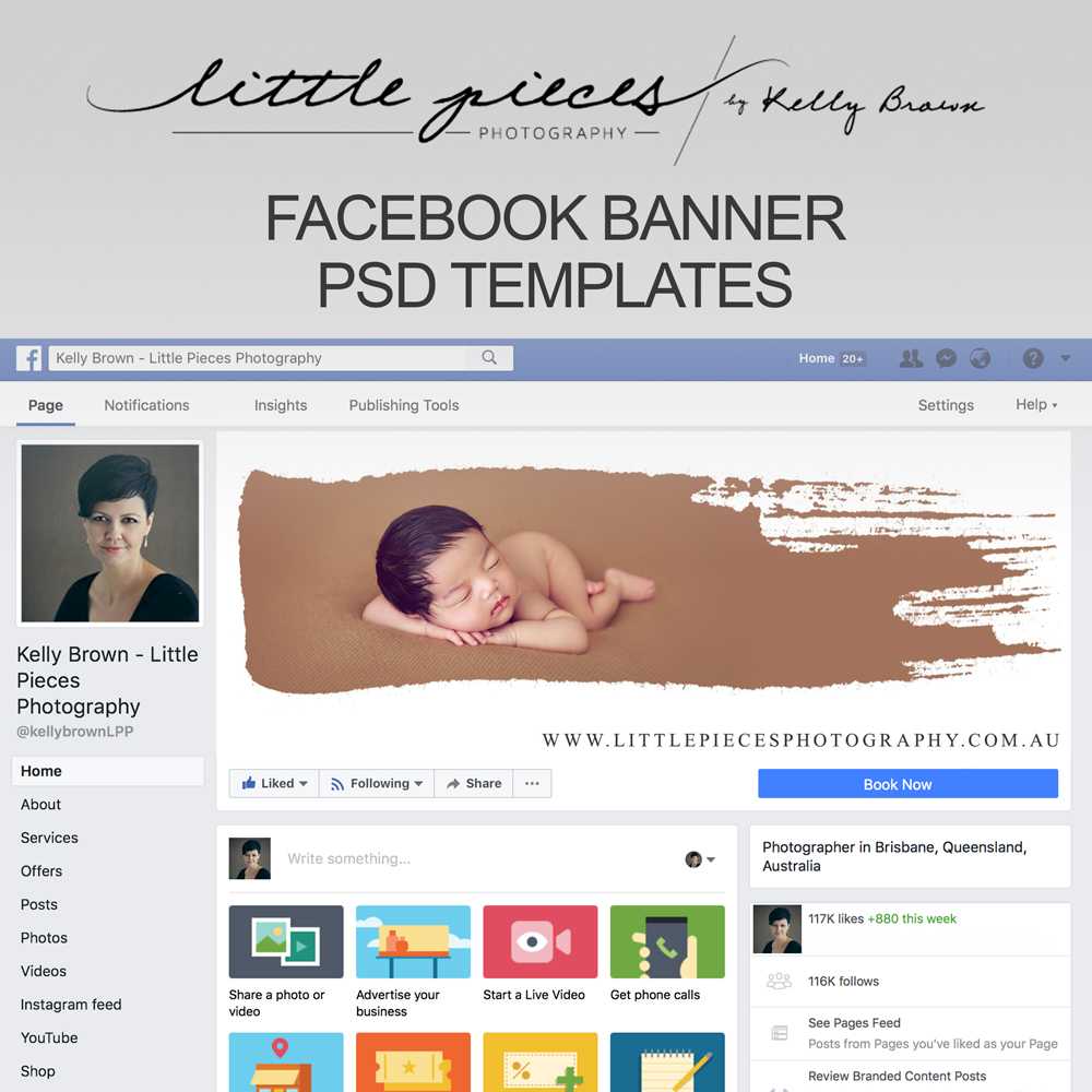 Facebook Banner Psd Template Intended For Facebook Banner Template Psd