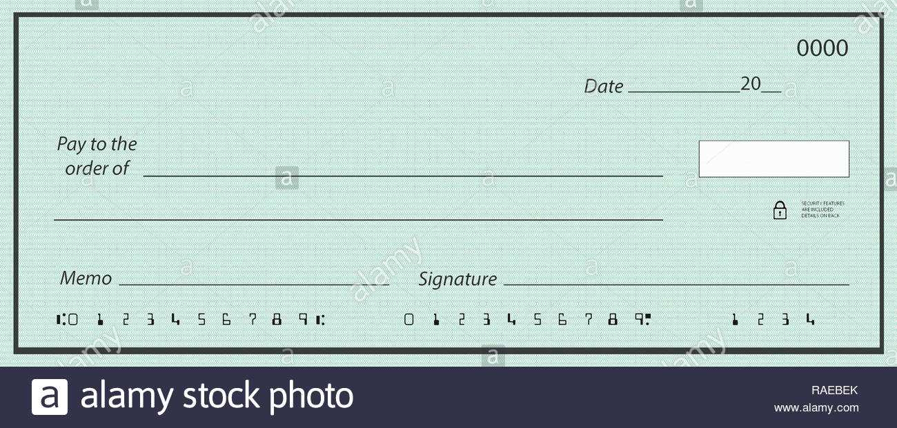 Fake Cheque Stock Photos & Fake Cheque Stock Images – Alamy Pertaining To Blank Cheque Template Uk