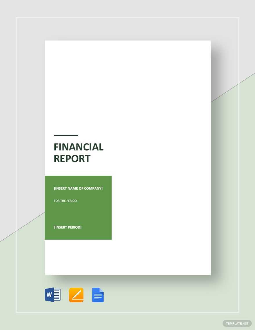 Financial Report Template – Word, Excel, Pdf (Monthly Pertaining To Annual Financial Report Template Word
