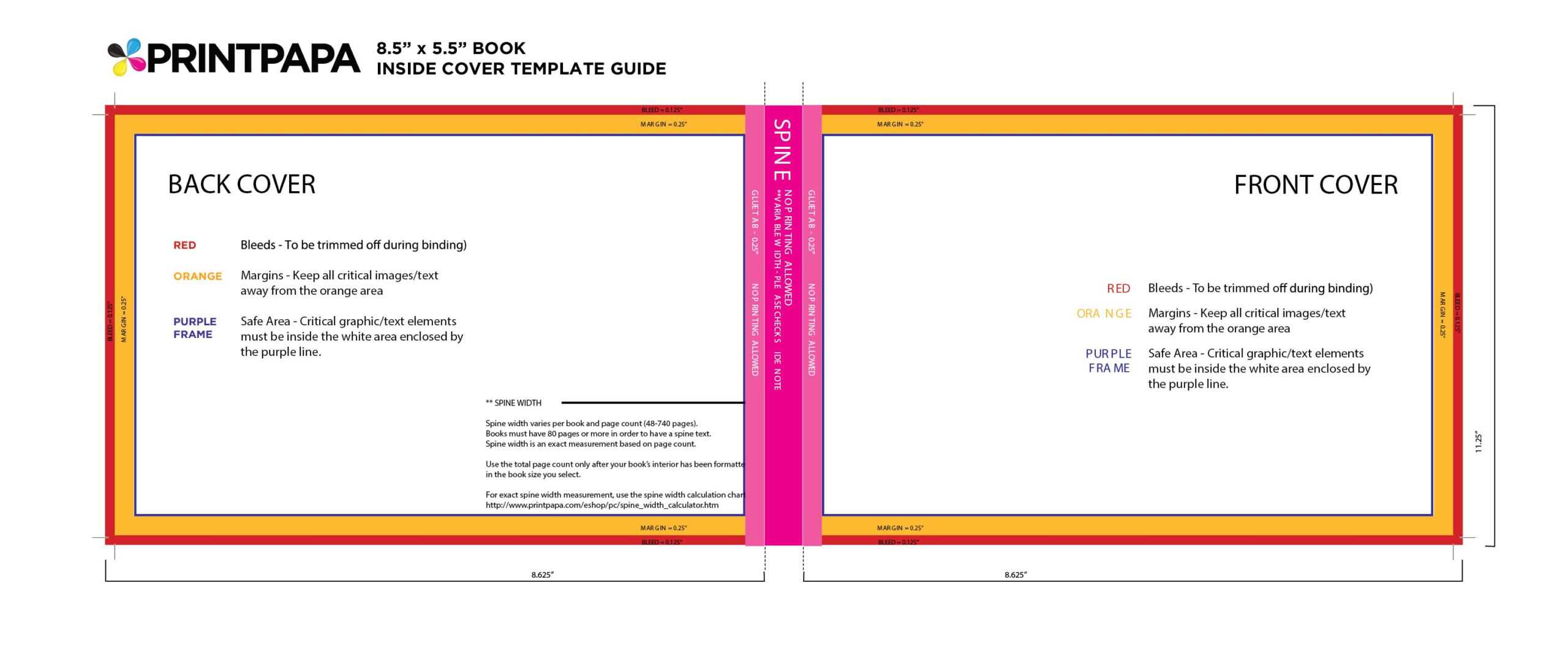 Find A Printing Template :: Printpapa Within 6X9 Book Template For Word