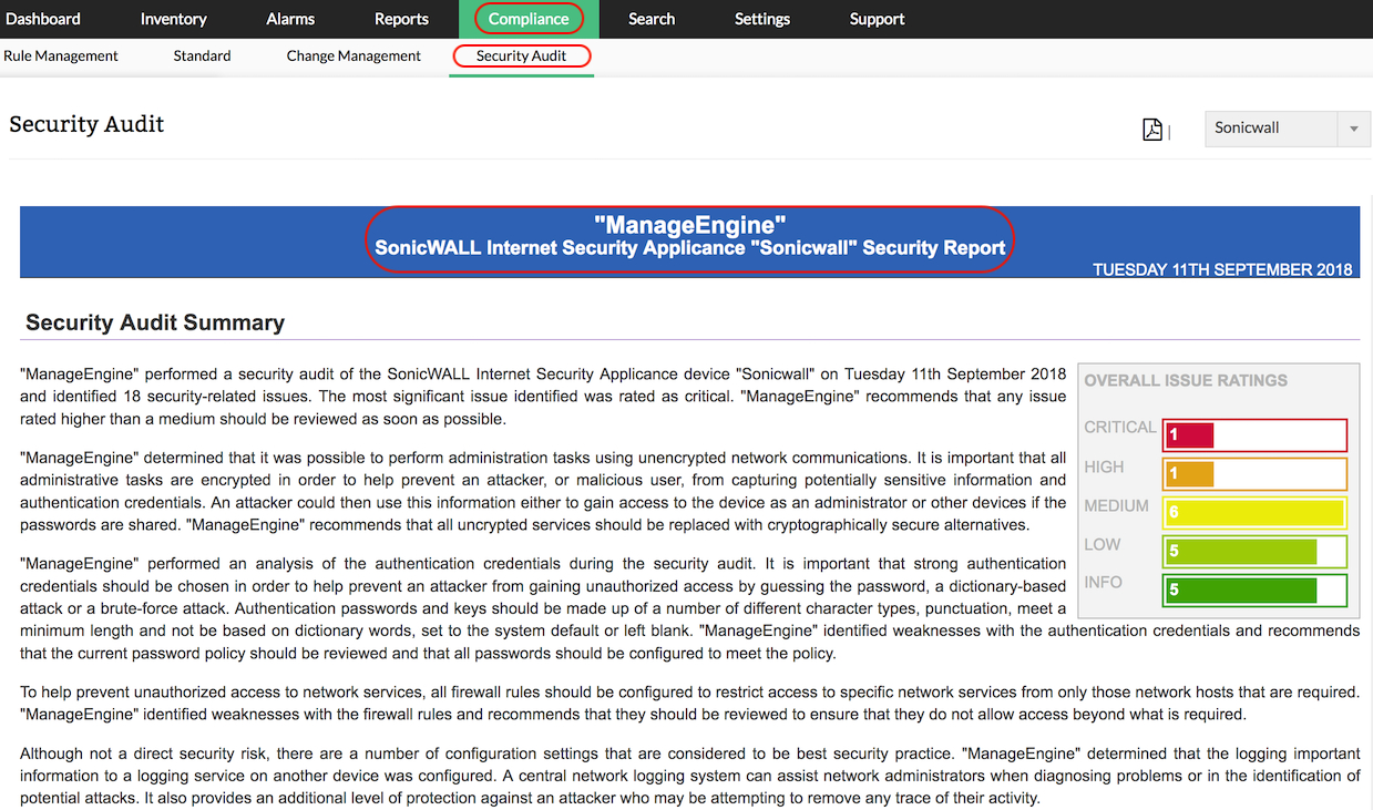 Firewall Security Audit | Firewall Configuration Analysis Tool In Security Audit Report Template