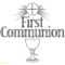 First Holy Communion Clipart Black And White With First Communion Banner Templates