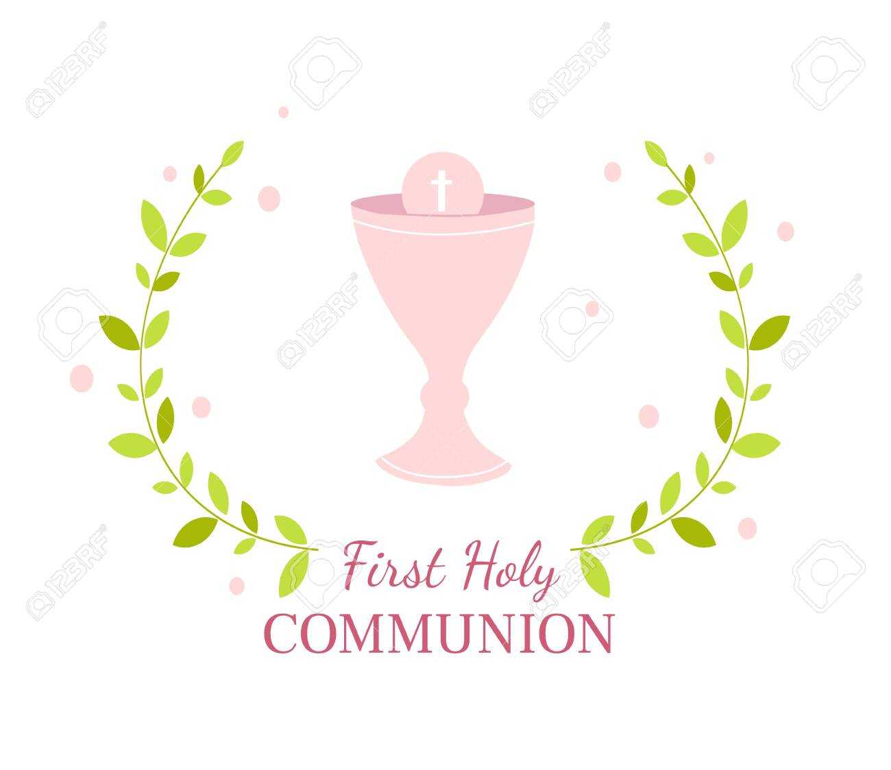 First Holy Communion Greeting Card Design Template Pertaining To First Communion Banner Templates