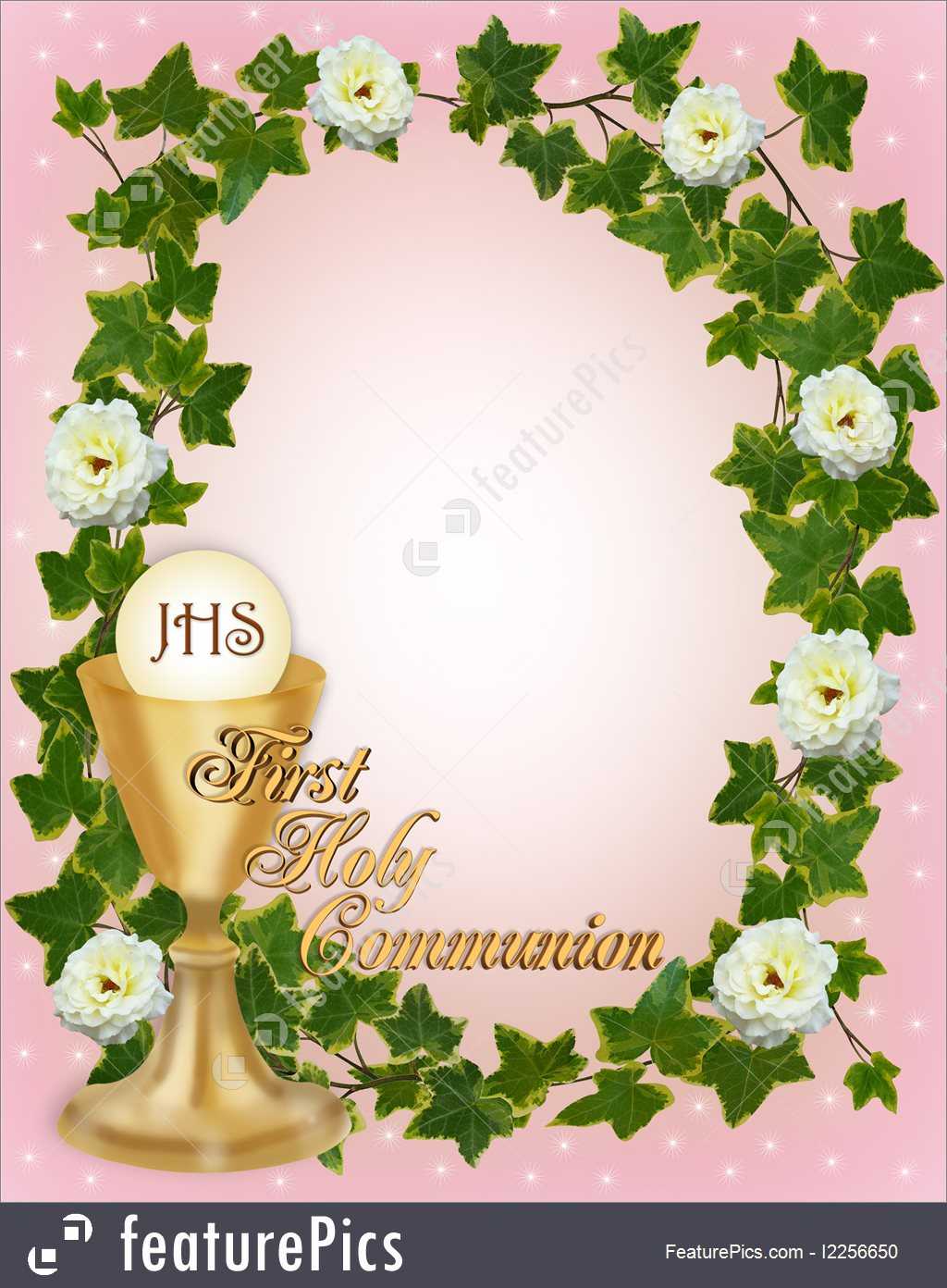 First Holy Communion Program Template For Mac Inside Free Printable First Communion Banner Templates