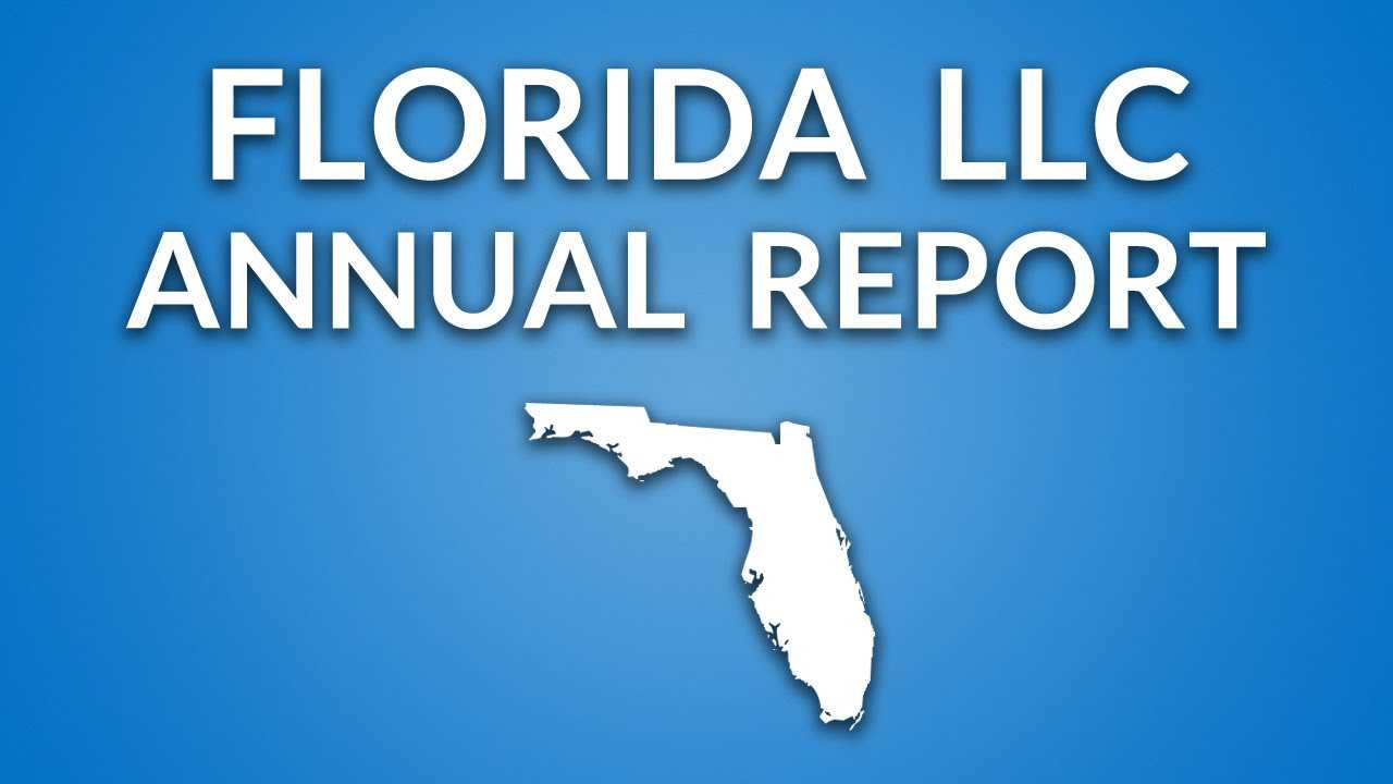 Florida Llc – Annual Report Pertaining To Llc Annual Report Template
