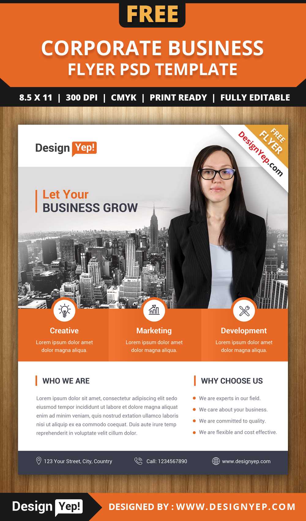 Flyer Lates Free Psd Business Brochure Photoshop Download With Free Business Flyer Templates For Microsoft Word