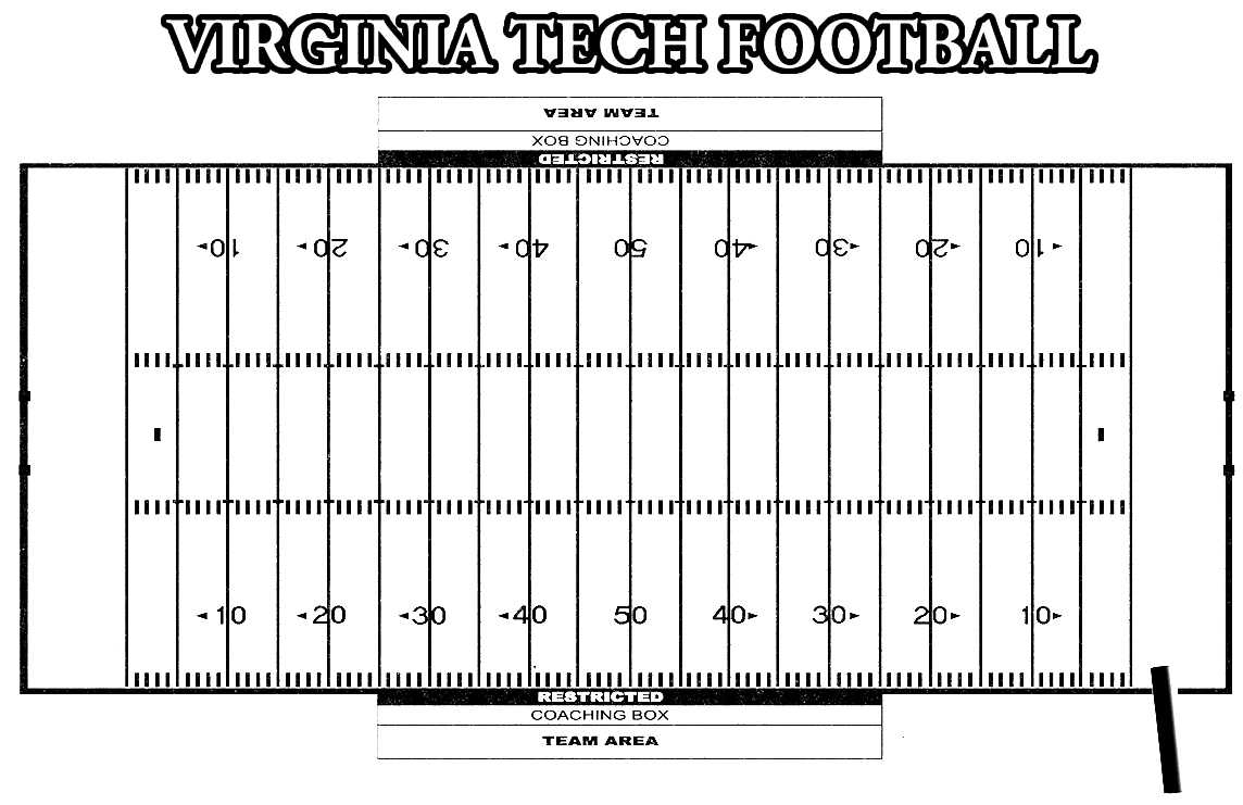 Football Field Printable Coloring Pages Intended For Blank Football Field Template