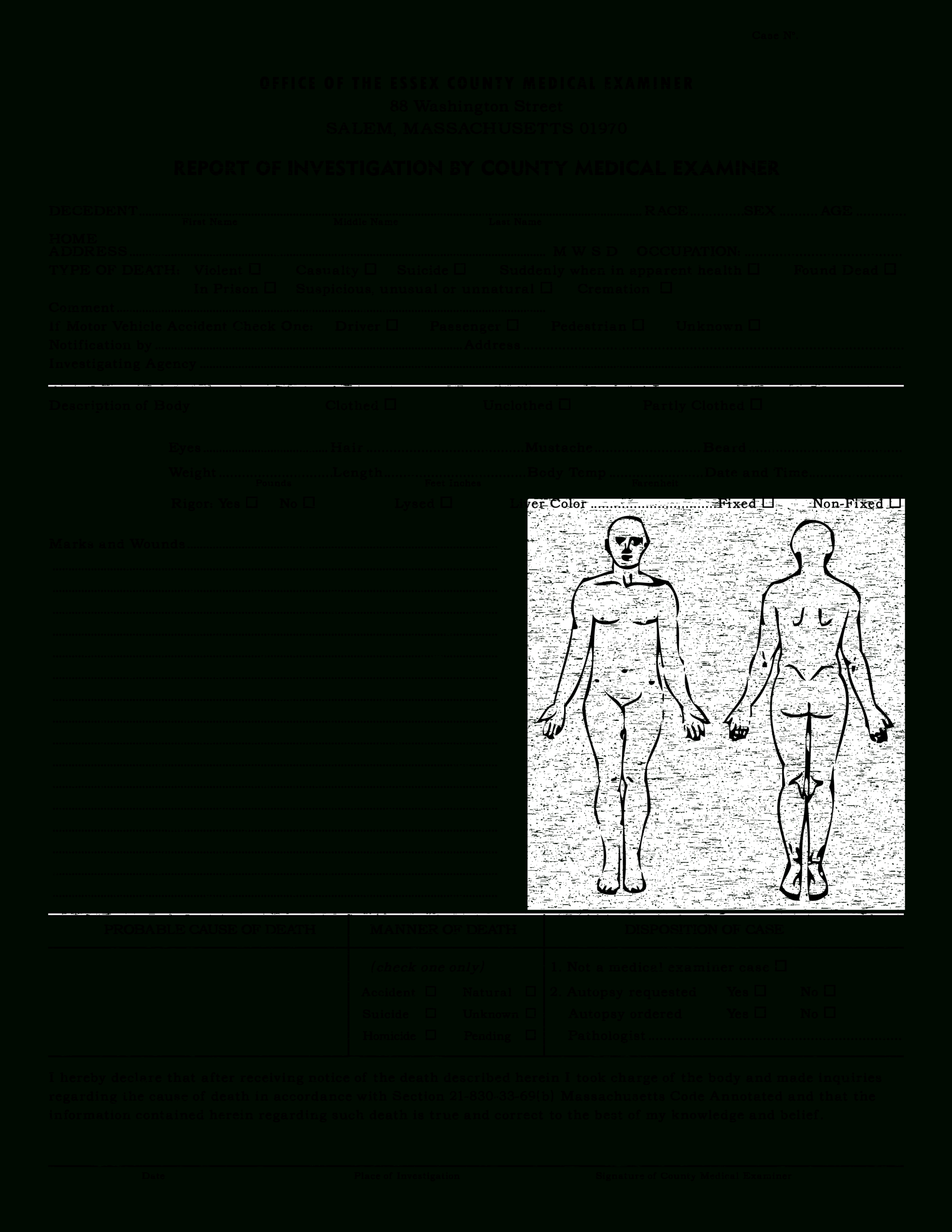 Forensic Drawing Autopsy, Picture #1086389 Forensic Drawing Throughout Blank Autopsy Report Template