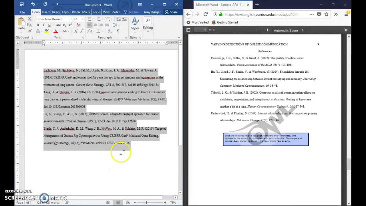 Formatting A References Page In Apa 6Th Edition Format (Current For 2018  2019) ~ Updated In Word Apa Template 6Th Edition
