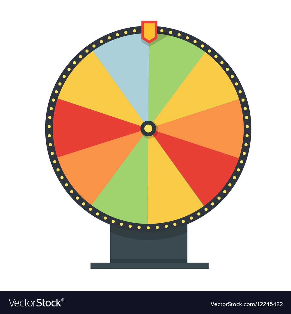 Fortune Wheel In Flat Style Blank Template Game Inside Wheel Of Life Template Blank