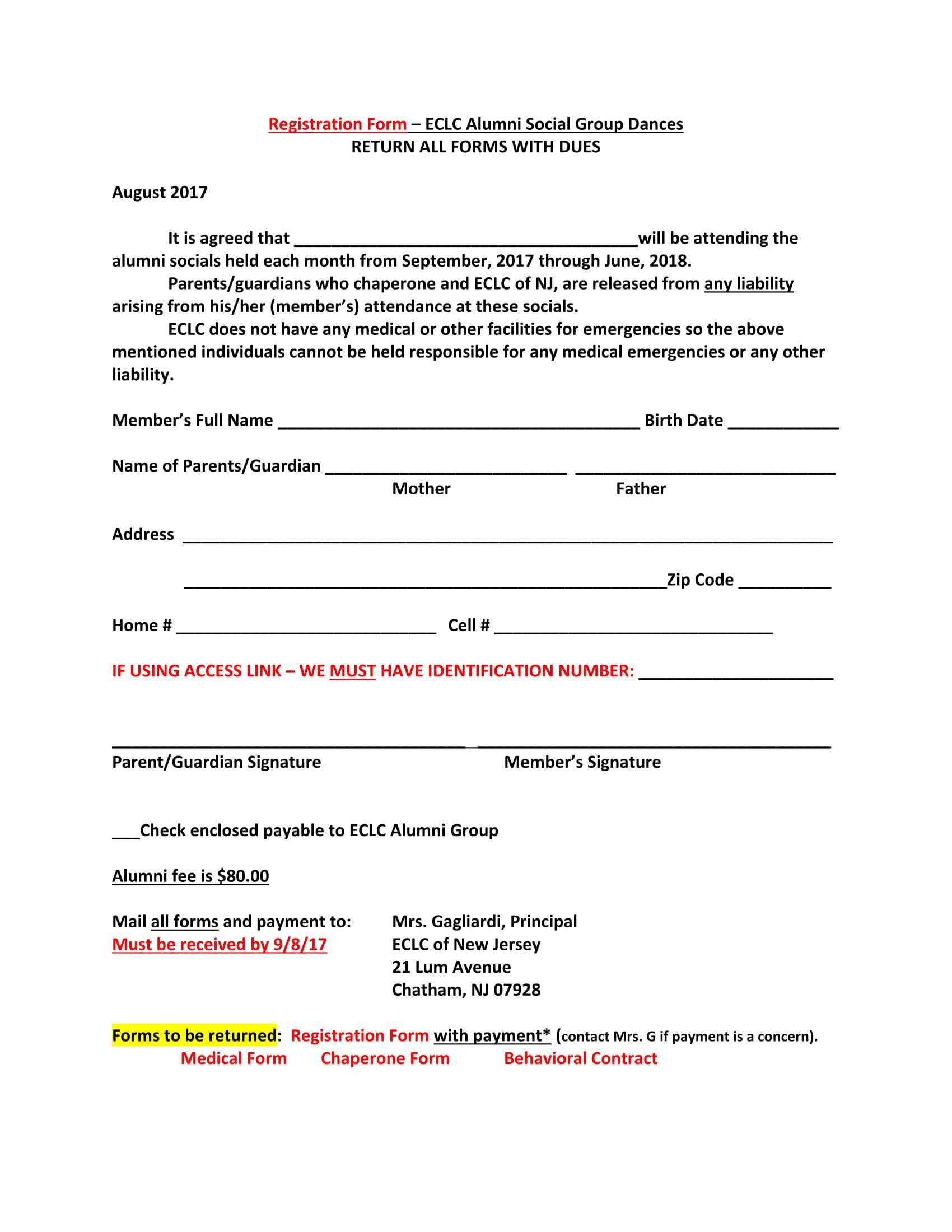 Free 12+ Dance Registration Forms In Pdf Pdf | Ms Word | Excel Within Registration Form Template Word Free