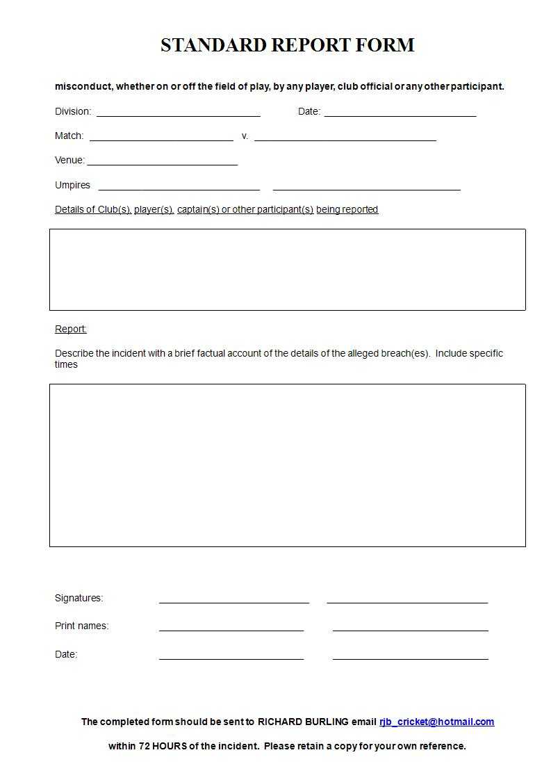 Free 12+ Standard Report Forms & Templates In Pdf | Ms Word Inside Medication Incident Report Form Template