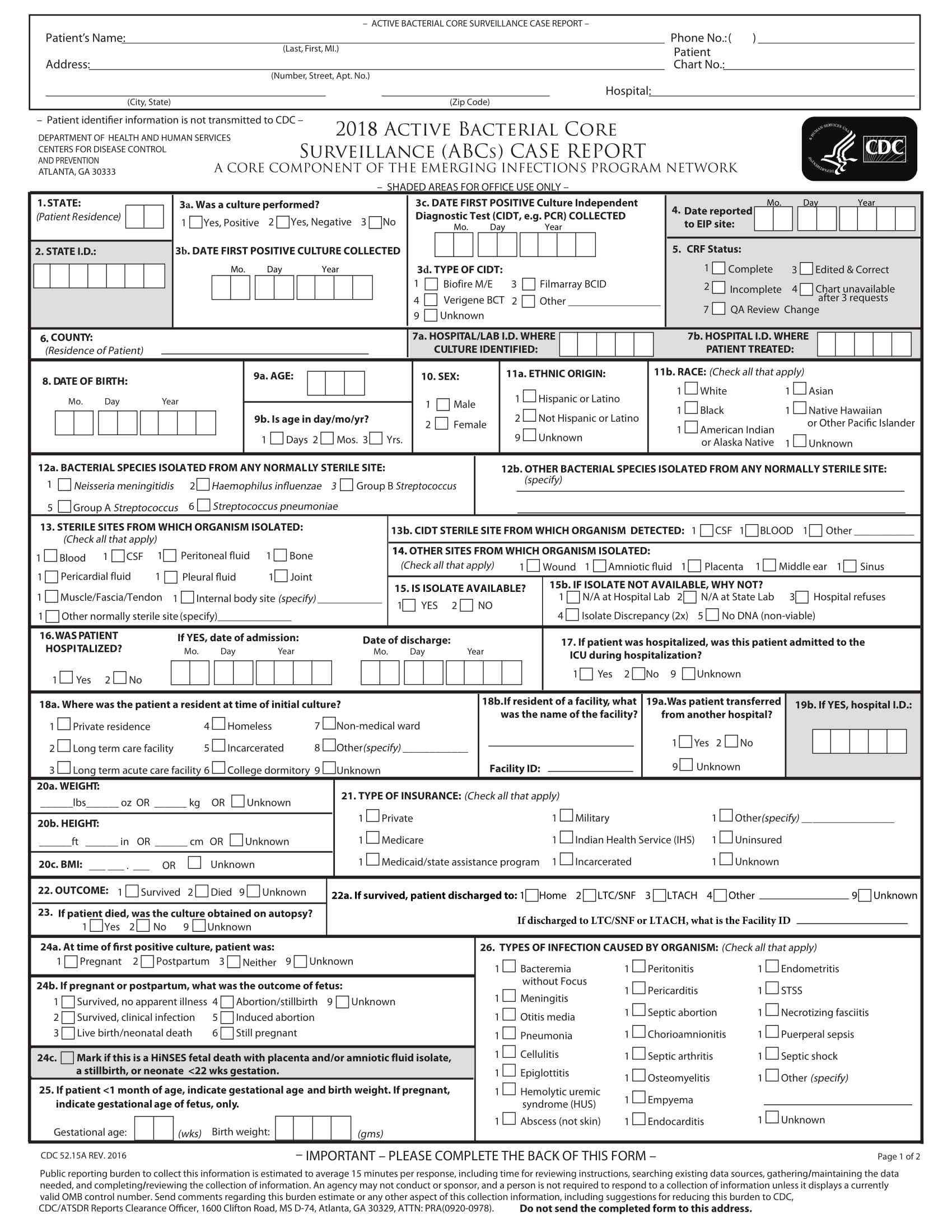 Free 15+ Case Report Forms In Pdf | Ms Word With Regard To Case Report Form Template Clinical Trials