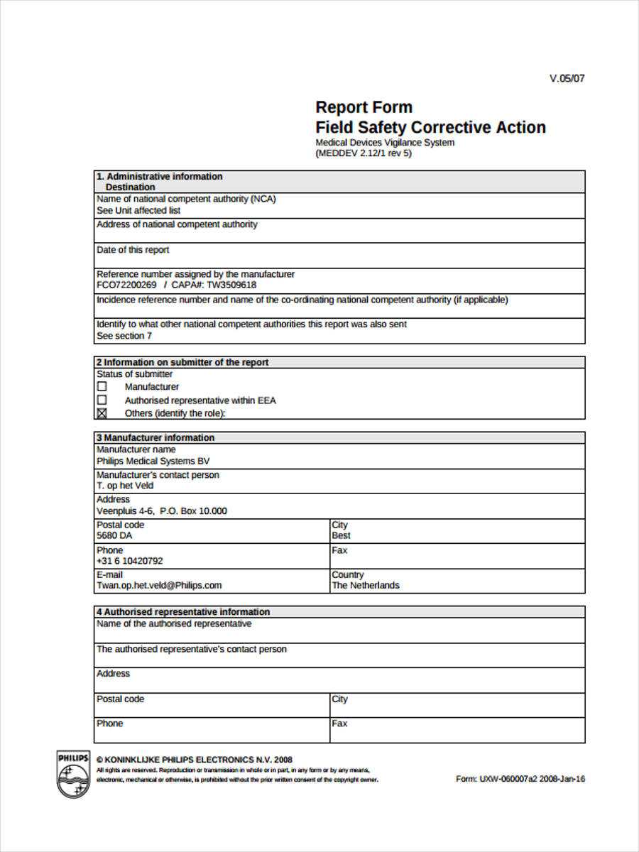 Free 23+ Corrective Action Form Examples In Pdf | Ms Word Inside Corrective Action Report Template