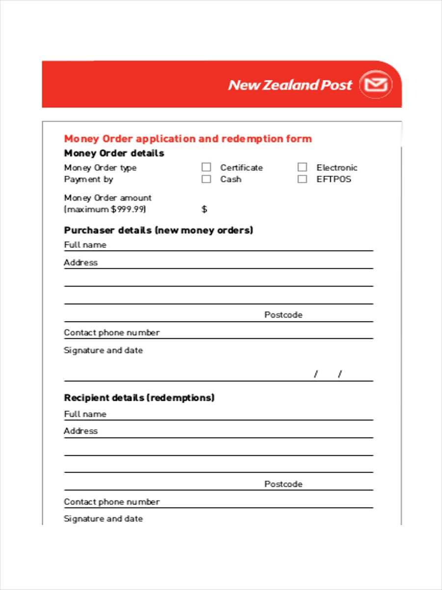 Free 5+ Money Order Examples & Samples In Pdf | Examples With Regard To Blank Money Order Template