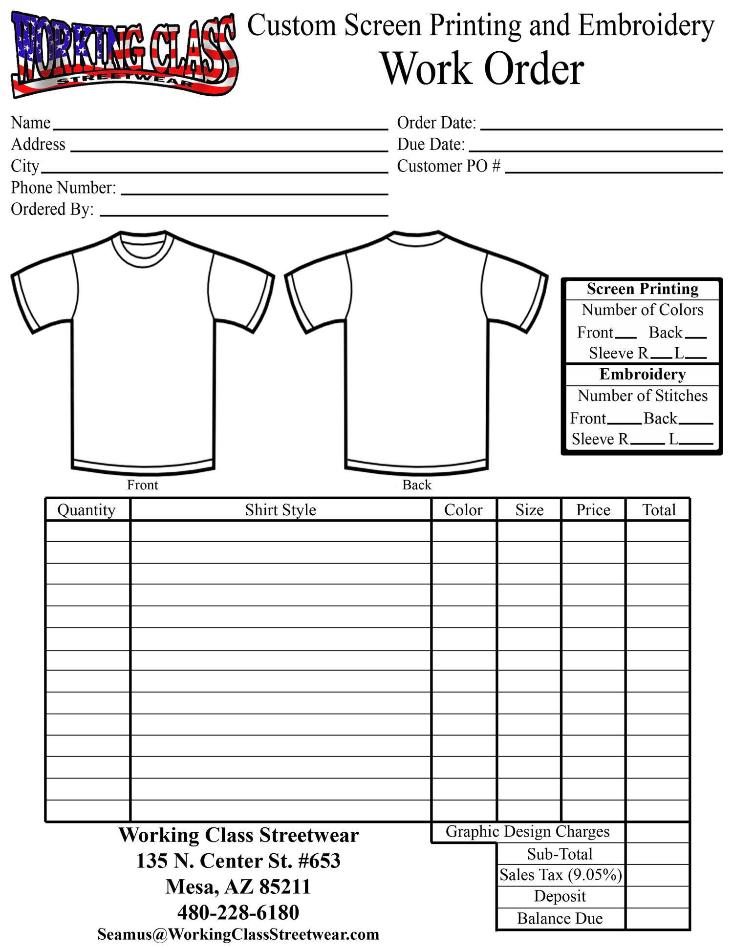 Free Blank T Shirt Order Form Template Word – Nils Stucki Pertaining To Blank T Shirt Order Form Template