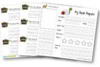 Free Book Report For Kids inside Book Report Template Grade 1