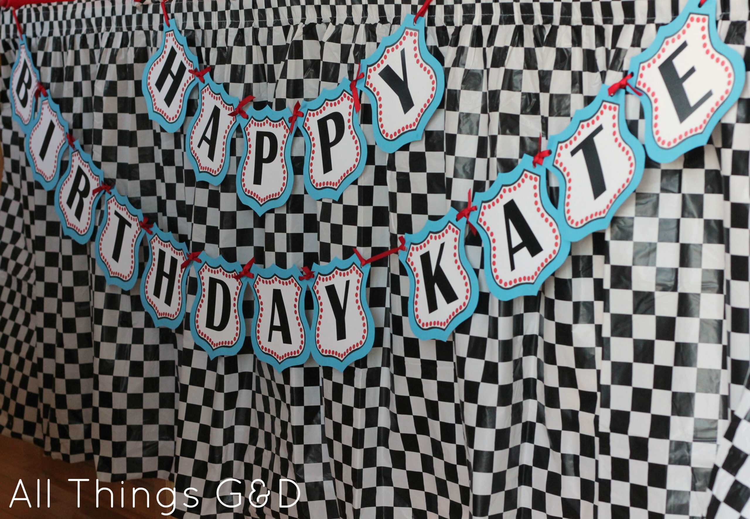 Free Cars Birthday Party Printables Intended For Cars Birthday Banner Template