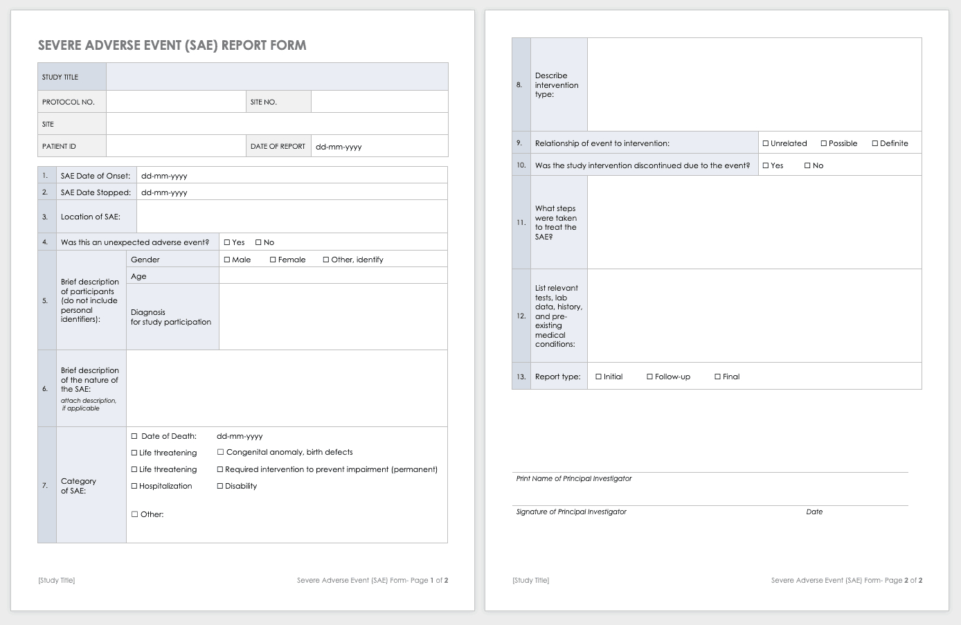 Free Clinical Trial Templates | Smartsheet With Regard To Trial Report Template