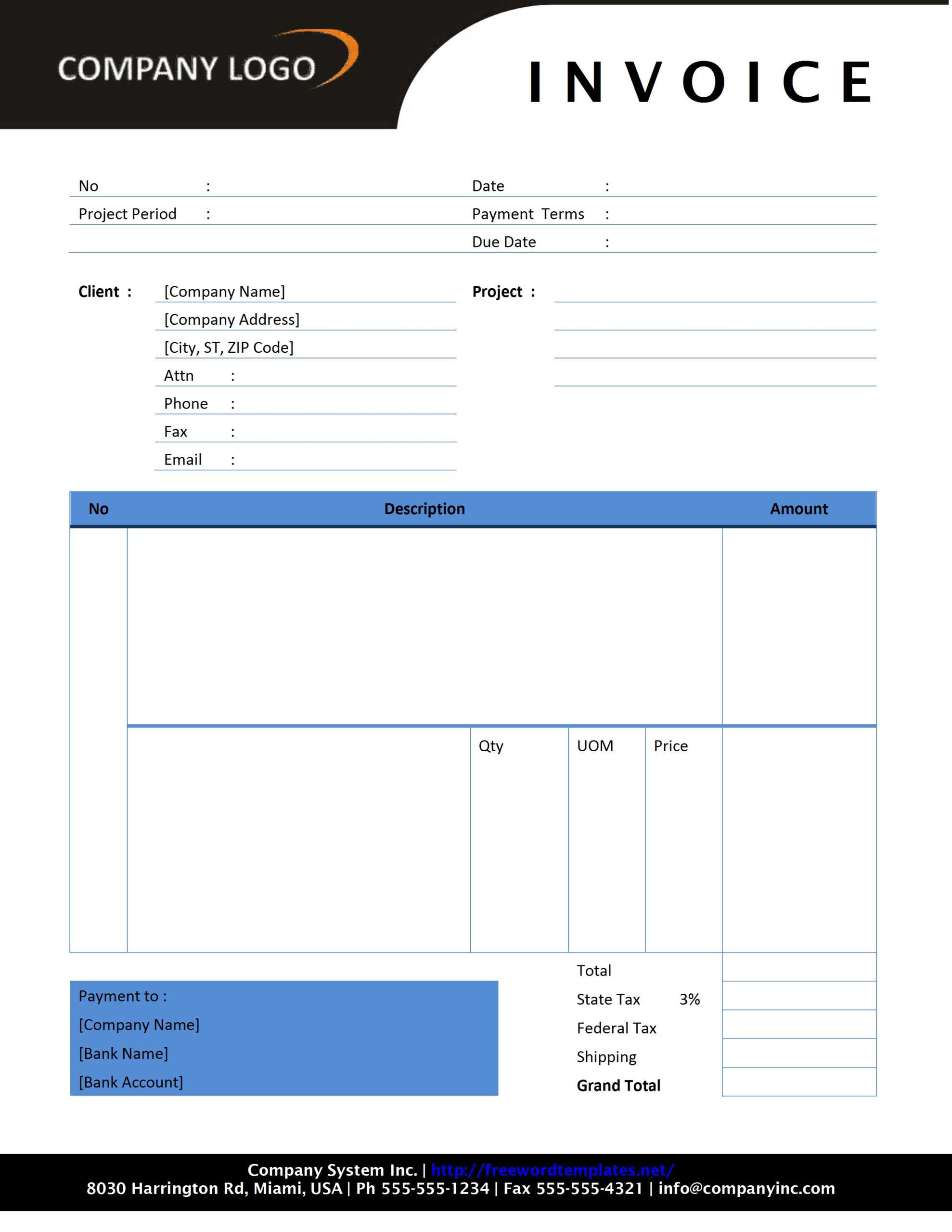 Free Consulting Invoice Template ] – Consulting Invoice Pertaining To Free Invoice Template Word Mac