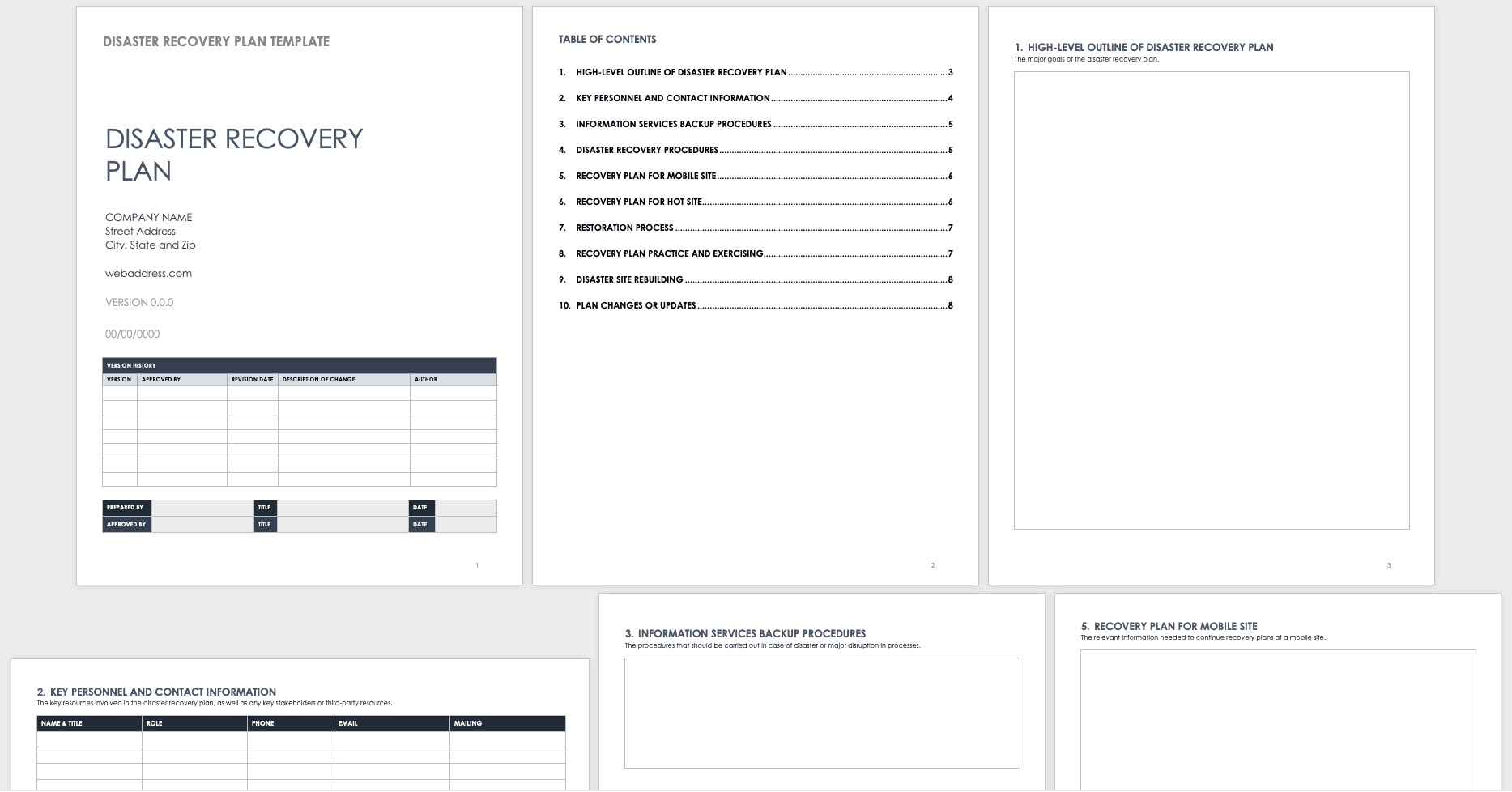 Free Disaster Recovery Plan Templates | Smartsheet Inside Hours Of Operation Template Microsoft Word