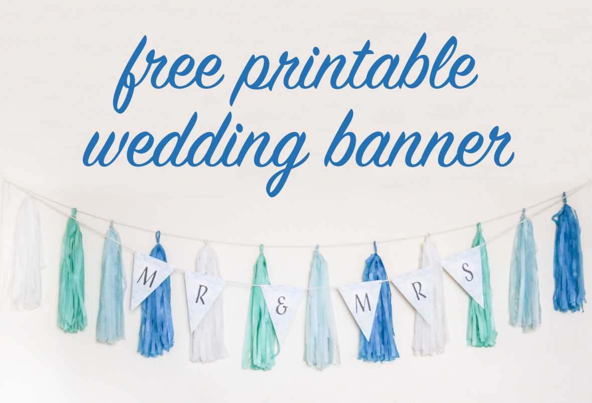 Free Diy Printable Wedding Banner For Bride To Be Banner Template