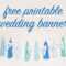 Free Diy Printable Wedding Banner Regarding Free Bridal Shower Banner Template