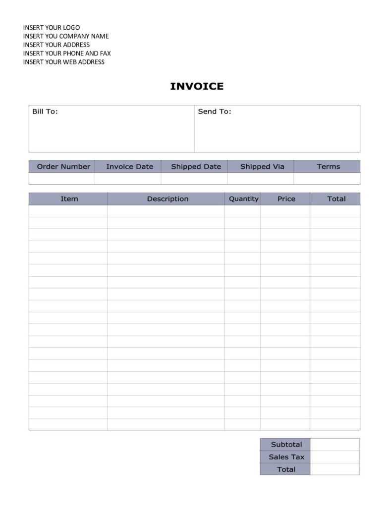 Free Downloadable Invoice Template And Free Able Invoice Inside Free Downloadable Invoice Template For Word