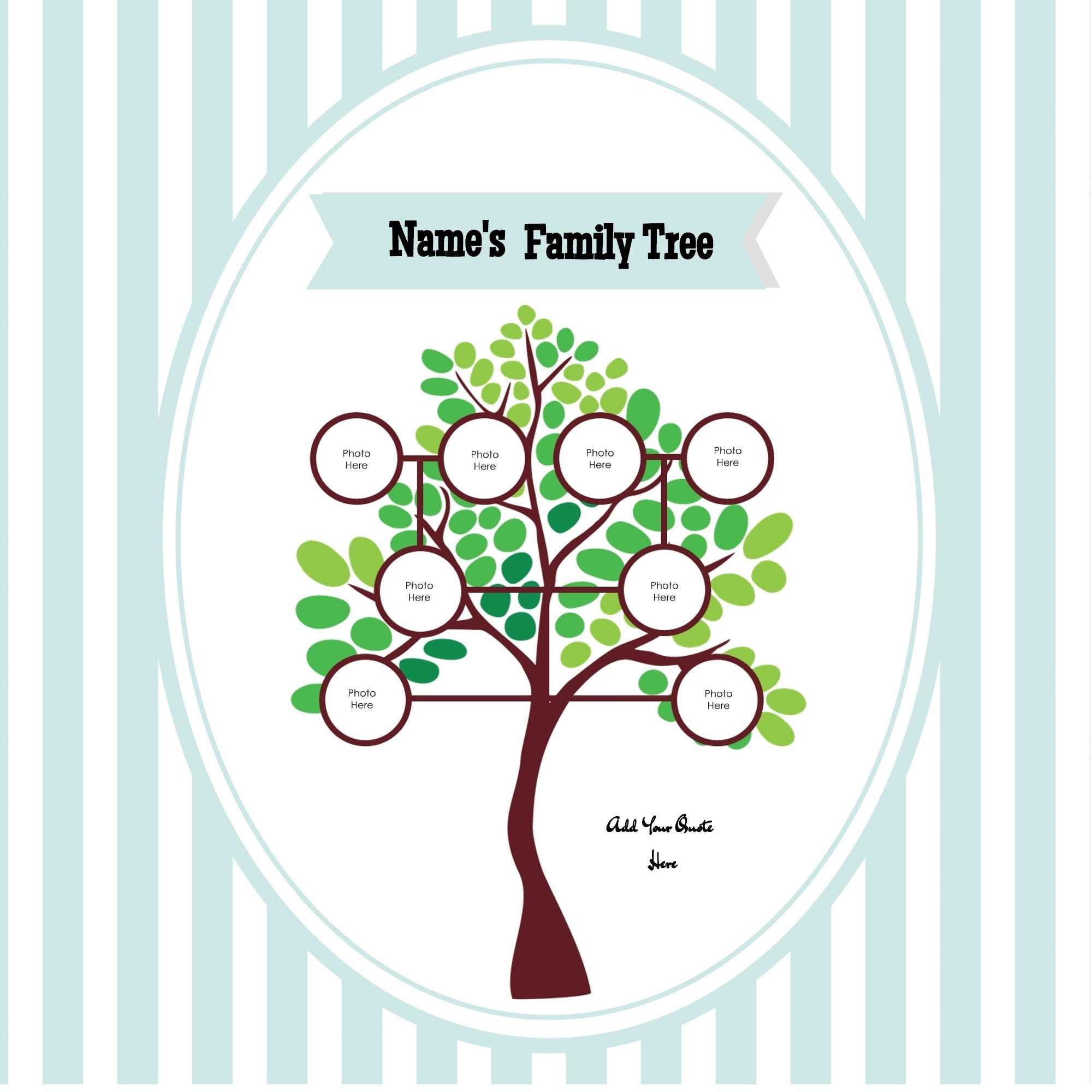 Free Editable Family Tree Template – Printable Dose With Fill In The Blank Family Tree Template