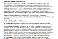 Free Employee Non-Disclosure Agreement (Nda) | Pdf | Word within Nda Template Word Document