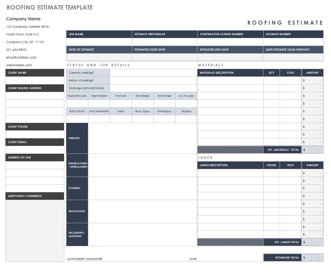 Free Estimate Templates | Smartsheet Pertaining To Work Estimate Template Word