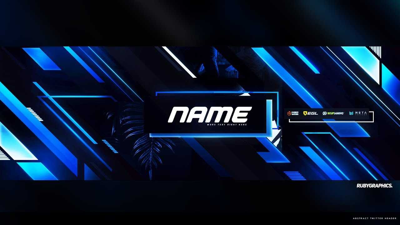 Free Gfx: Free Photoshop Twitter Header Template: Epic Abstract Style  Banner Header Design [2019] In Twitter Banner Template Psd