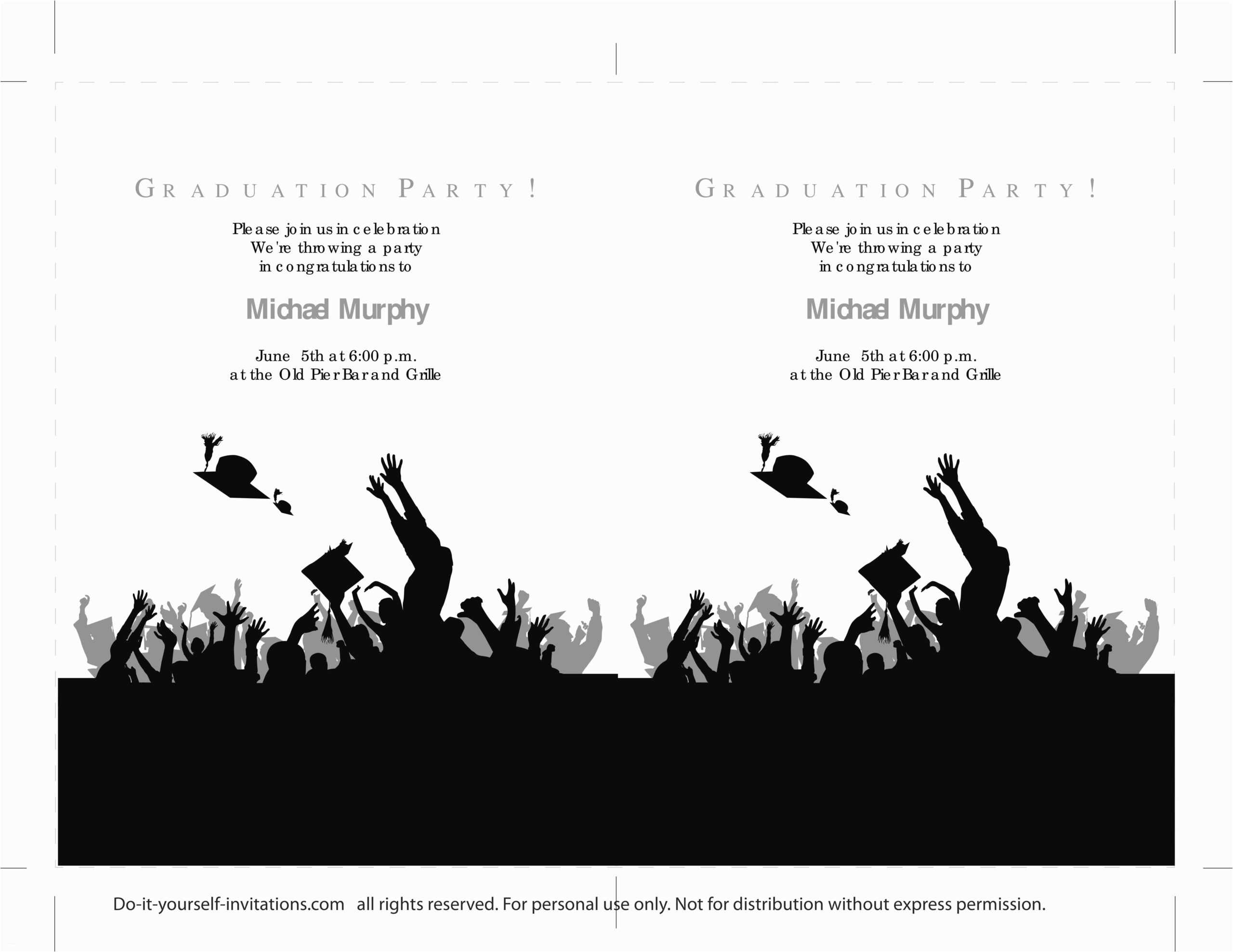 Free Graduation Party Invitation Templates For Word High Within Free Graduation Invitation Templates For Word