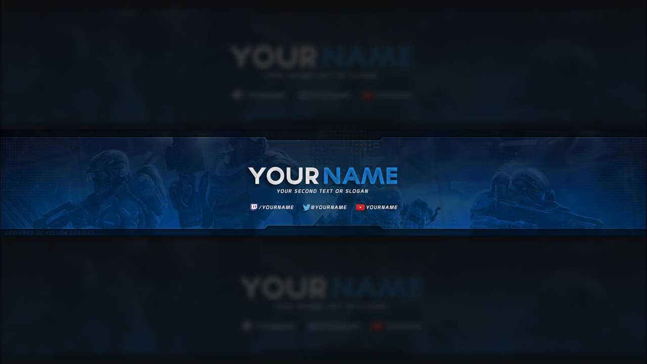 Free Halo Youtube Banner Template (Psd) In Yt Banner Template