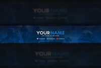 Free Halo Youtube Banner Template (Psd) pertaining to Youtube Banners Template