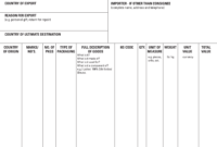 Free International Commercial Invoice Templates - Pdf inside Commercial Invoice Template Word Doc