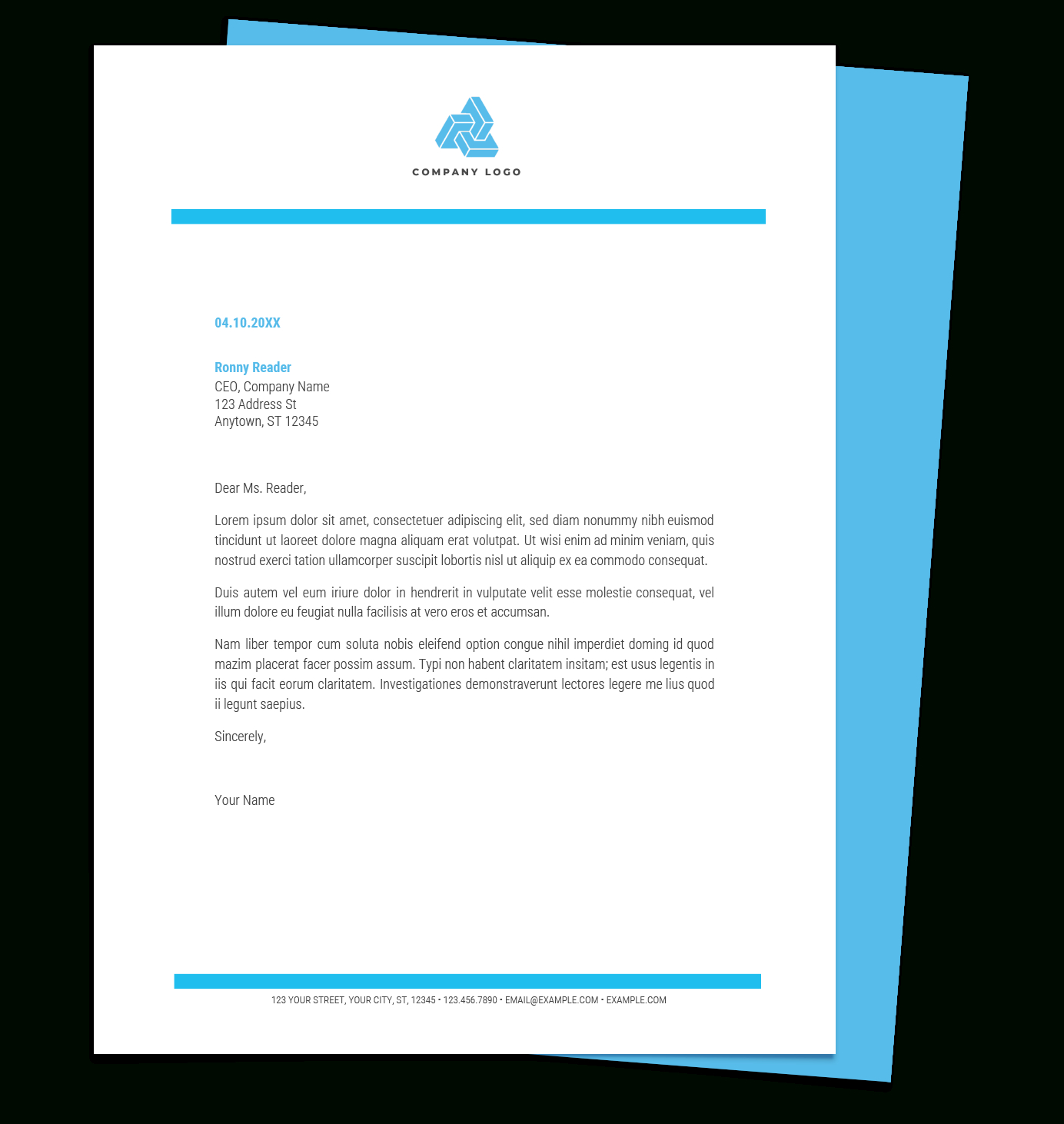 Free Letterhead Templates For Google Docs And Word With Regard To Free Letterhead Templates For Microsoft Word