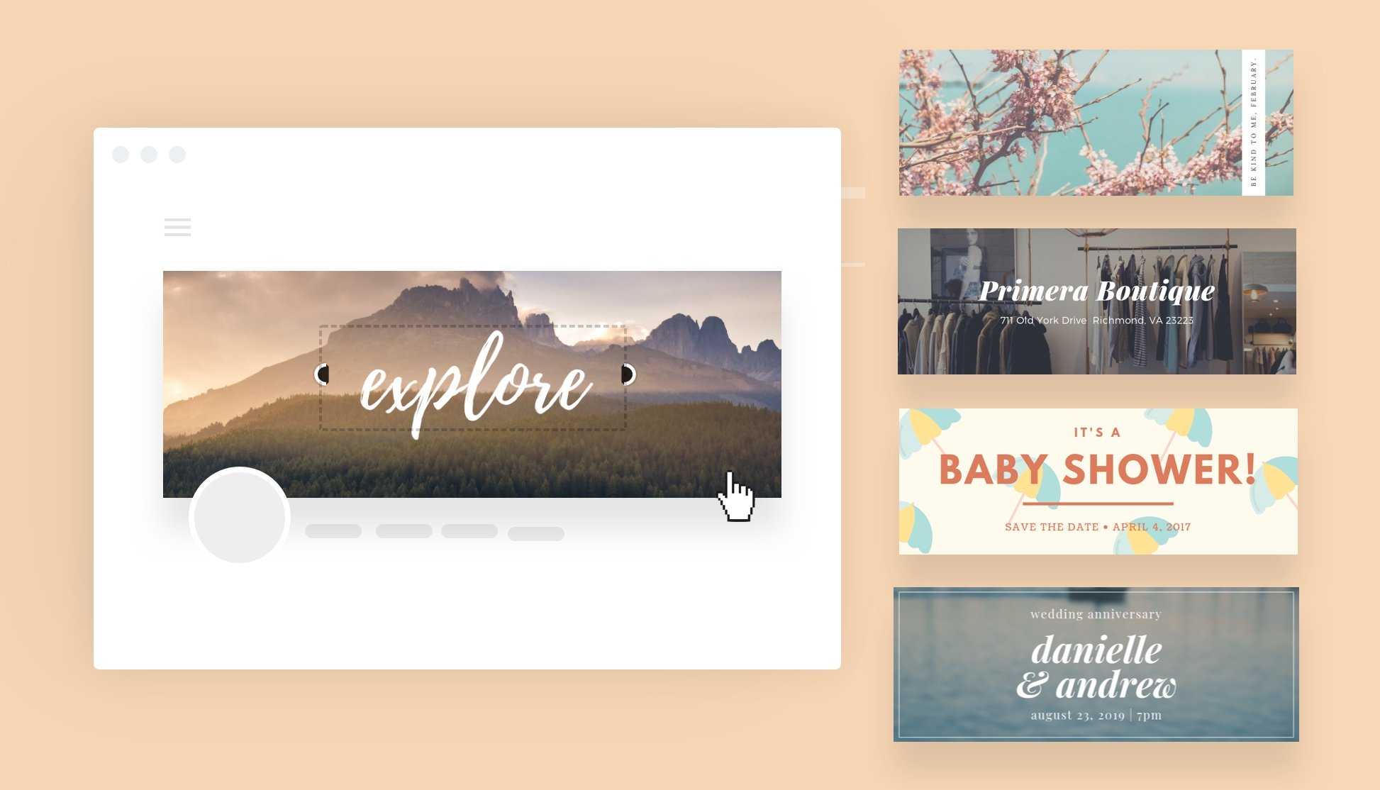 Free Online Banner Maker: Design Custom Banners In Canva Pertaining To Free Etsy Banner Template