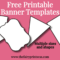 Free Printable Banner Templates – Blank Banners For Diy Pertaining To Banner Cut Out Template