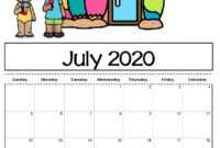 Free Printable Calendar Templates 2020 For Kids In Home in Blank Calendar Template For Kids