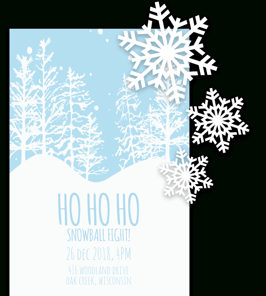 Free Printable Christmas Invitation Templates In Word! Pertaining To Free Christmas Invitation Templates For Word